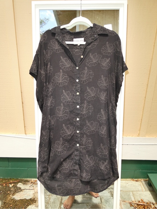 Milani Tops - MAILANI Button Down T-Shirt Dress